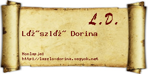 László Dorina névjegykártya