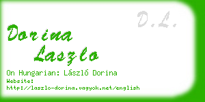 dorina laszlo business card