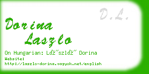 dorina laszlo business card